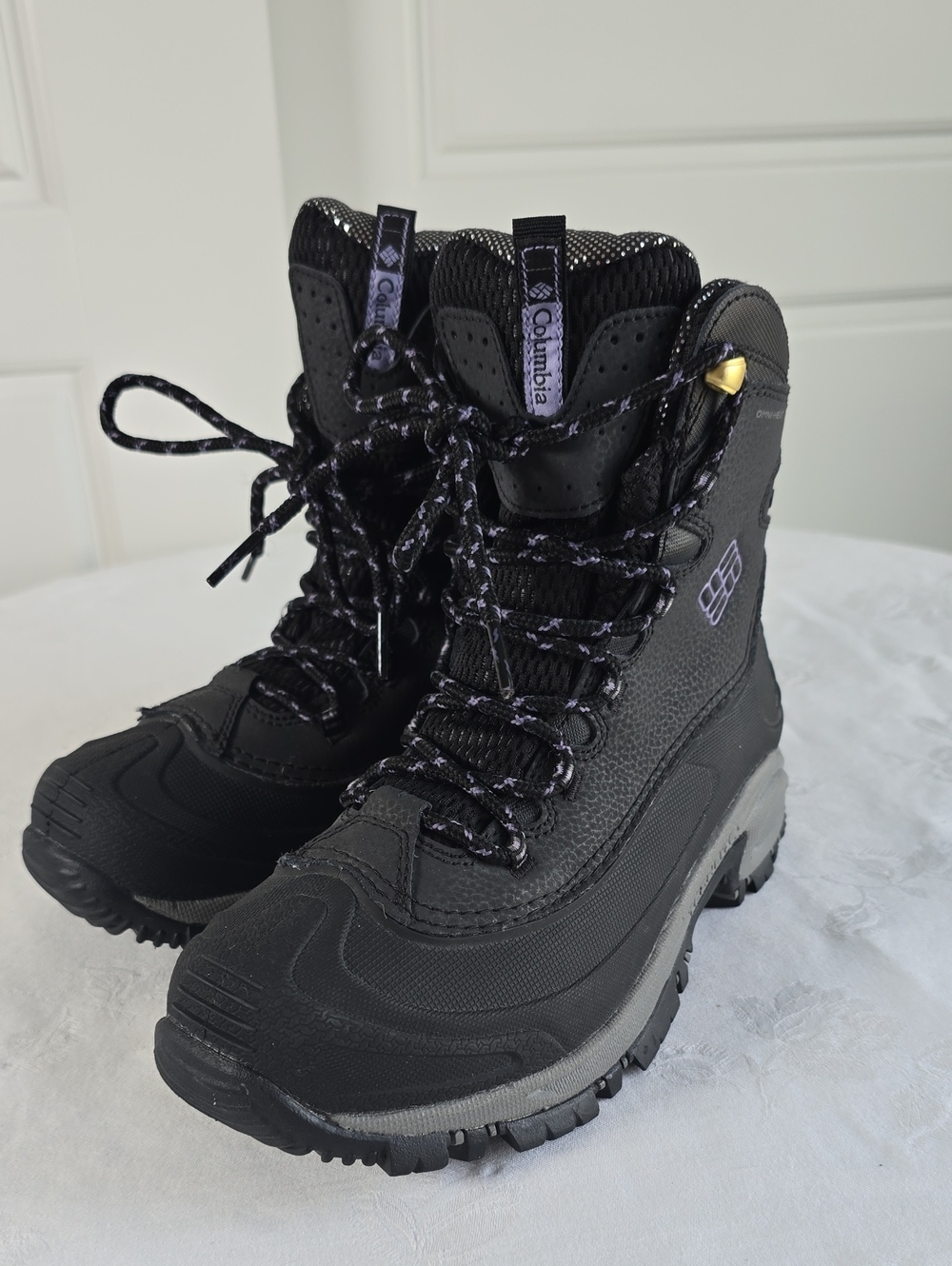 Columbia Black Artic Trip Waterproof Women's Winter Lace-Up Boots Size 5.5